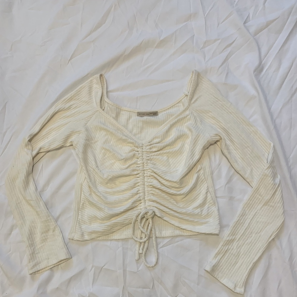 Long sleeve crop top